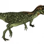 masiakasaurus dinosaur roaring 3d render