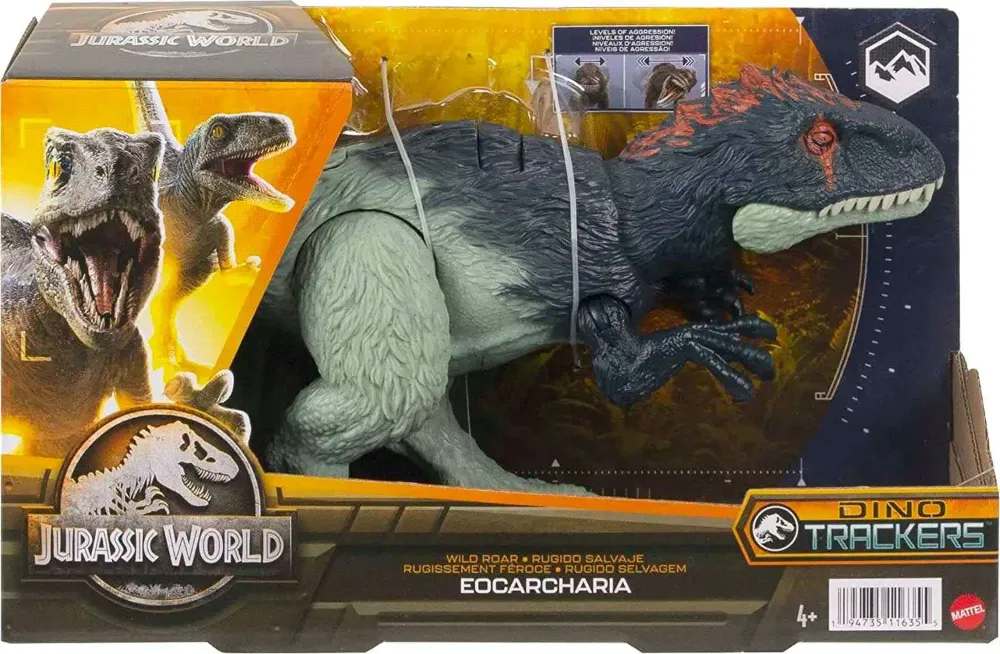 JurassicDNA.com Jurassic World Dino Trackers Eocarcharia Wild Roar Box