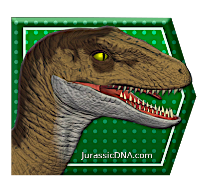 Velociraptor - Dino Trackers - Jurassic World Play DNA Scan Code JurassicDNA.com