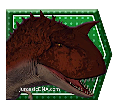 Carnotaurus - Dino Trackers - Jurassic World Play DNA Scan Code JurassicDNA.com