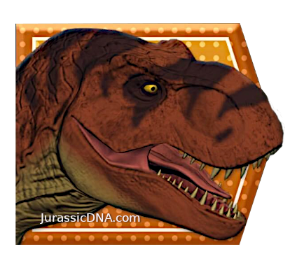 Tyrannosaurus Rex - Dino Trackers - Jurassic World Play DNA Scan Code JurassicDNA.com