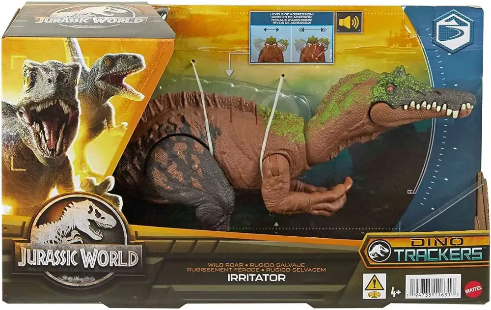 JurassicDNA.com Jurassic World Dino Trackers Irritator Wild Roar Box