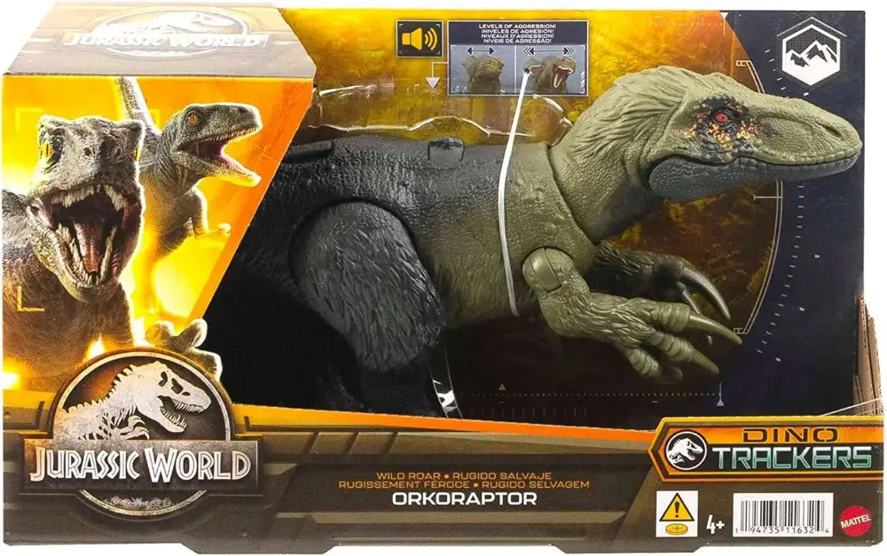 JurassicDNA.com Jurassic World Dino Trackers Orkoraptor Wild Roar Box