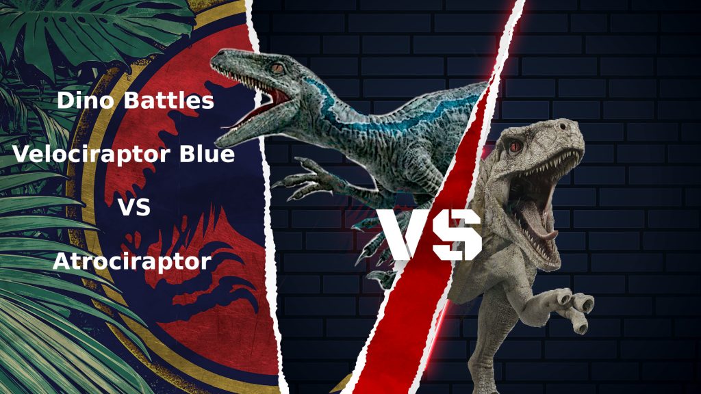 Dino Battles - Velociraptor Blue versus Atrociraptor - Dino Trackers - Jurassic World Play DNA Scan Code JurassicDNA.com