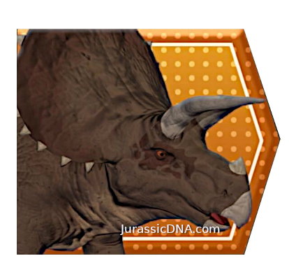 Triceratops Habitat Defender - Dino Trackers - Jurassic World Play DNA Scan Code JurassicDNA.com