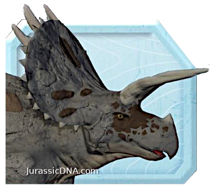 Triceratops - Epic Evolution - Jurassic World DNA Scan Code JurassicDNA.com