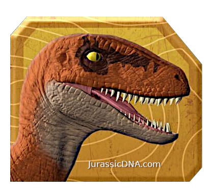 Velociraptor Orange - Epic Evolution - Jurassic World DNA Scan Code JurassicDNA.com