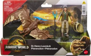 Jurassic World Rebirth Pteranodon & Dr Henry Loomis Play Set