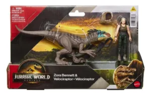 Jurassic World Rebirth Zora Bennett and Velociraptor DNA Scan Code