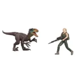 Velociraptor & Zora Bennett DNA Scan Code Jurassic World Rebirth Zora Bennett and Velociraptor DNA Scan Code