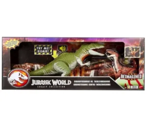 Jurassic World Giganotosaurus vs Therizinosaurus dinosaur toy DNA Scan Code