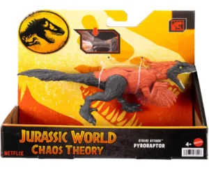 Jurassic World Rebirth Pyroraptor dinosaur toy DNA Scan Code