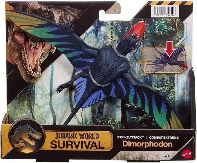 Jurassic World Survival Dimorphodon Strike Attack dinosaur toy DNA Scan Code