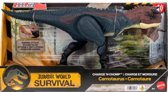 JurassicDNA.com Jurassic World Survival Carnotaurus Charge N Chomp Box