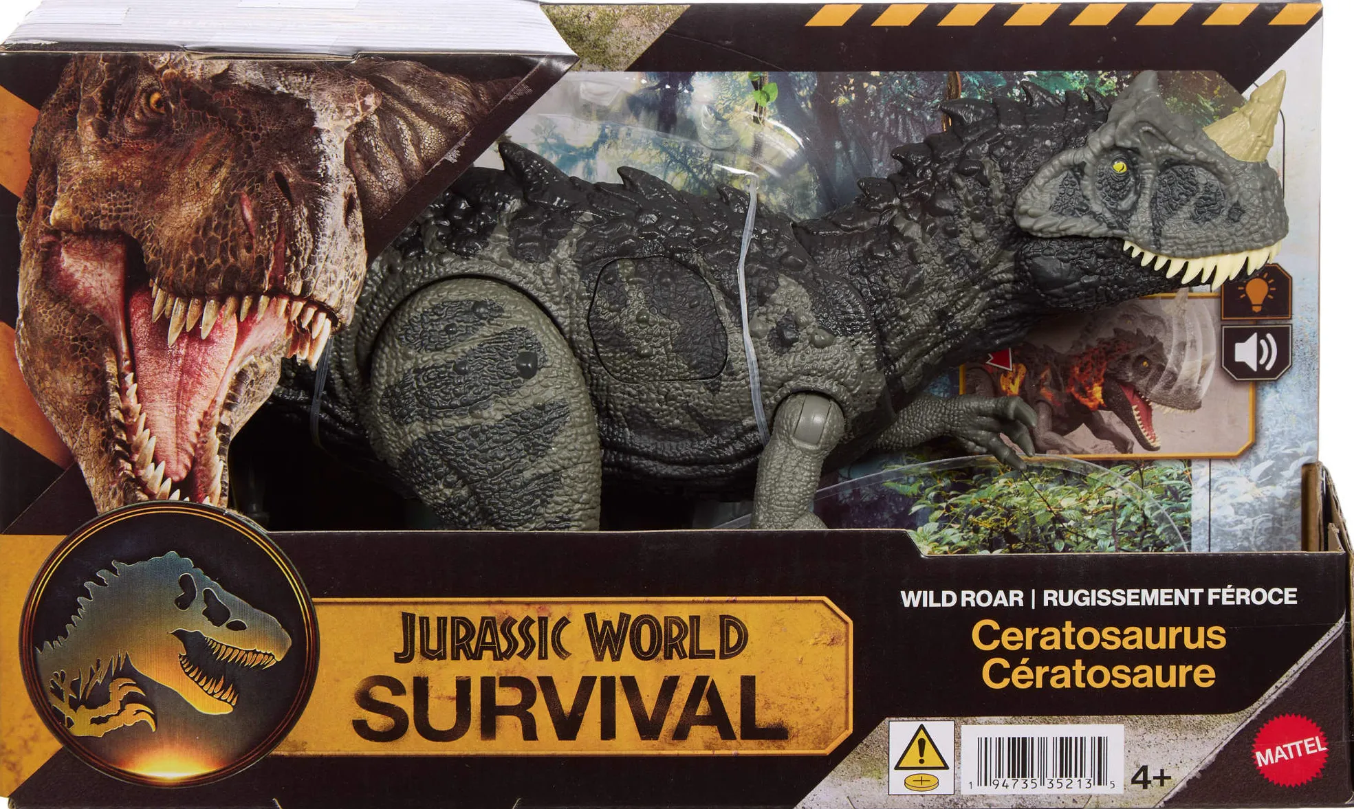 JurassicDNA.com Jurassic World Survival Ceratosaurus Wild Roar Box