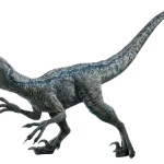 Velociraptor Blue & Moto Pursuit Pack DNA Scan Code Velociraptor Blue