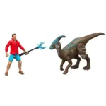 Parasaurolophus - Reuben Delgado Playset DNA Scan Code Jurassic World Rebirth Reuben Delgado & Parasaurolophus Play Set