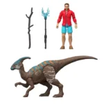 Parasaurolophus - Reuben Delgado Playset DNA Scan Code Jurassic World Rebirth Reuben Delgado & Parasaurolophus Play Set