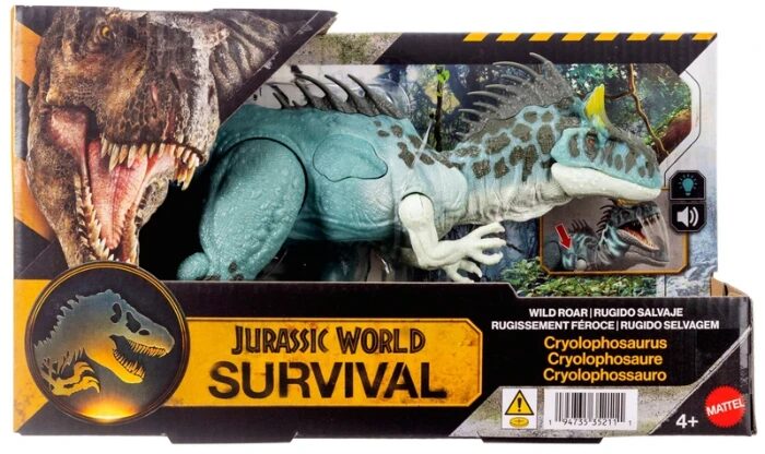 JurassicDNA.com Jurassic World Survival Cryolophosaurus Wild Roar