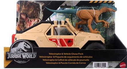 JurassicDNA.com Jurassic World Survival Velociraptor Vehicle Chase Pack Box
