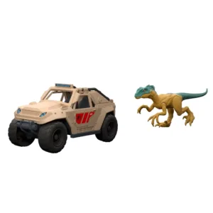 Jurassic World Survival Velciraptor & Vehicle Chase Pack
