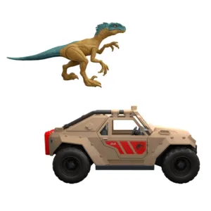 Jurassic World Survival Velciraptor & Vehicle Chase Pack