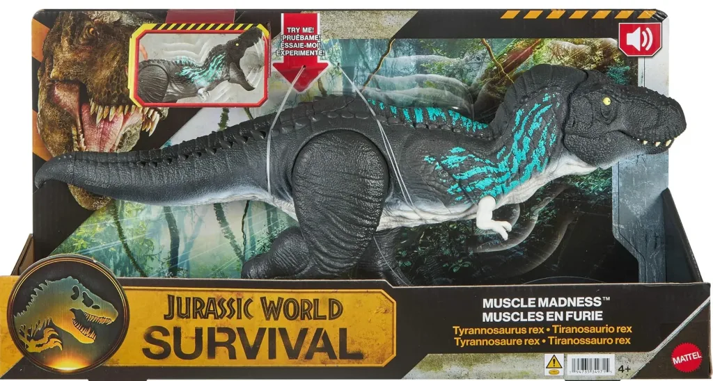 JurassicDNA.com Jurassic World Survival Tyrannosaurus Rex Muscle Madness Box