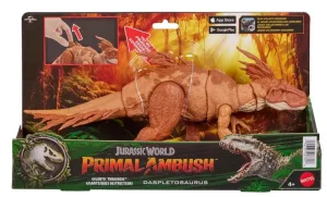 Daspletosaurus Gigantic Thrashers DNA Scan Code JurassicDNA.com Jurassic World Primal Ambush Shunosaurus Gigantic Thrashers Box