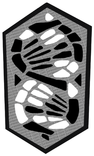 JurassicDNA.com Jurassic World Primal Ambush Daspletosaurus Gigantic Thrashers DNA Scan Code
