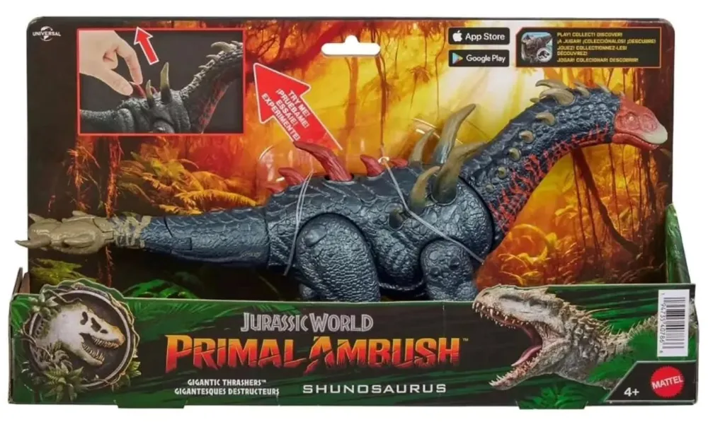 JurassicDNA.com Jurassic World Primal Ambush Shunosaurus Gigantic Thrashers Box