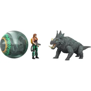JurassicDNA.com Jurassic World Survival Estemmenosuchus_Clair Gyrosphere Escape Pack