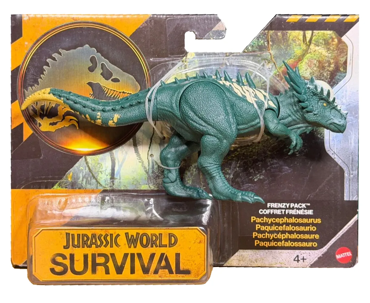 JurassicDNA.com Jurassic World Survival Pachycephalosaurus Frenzy Pack Box