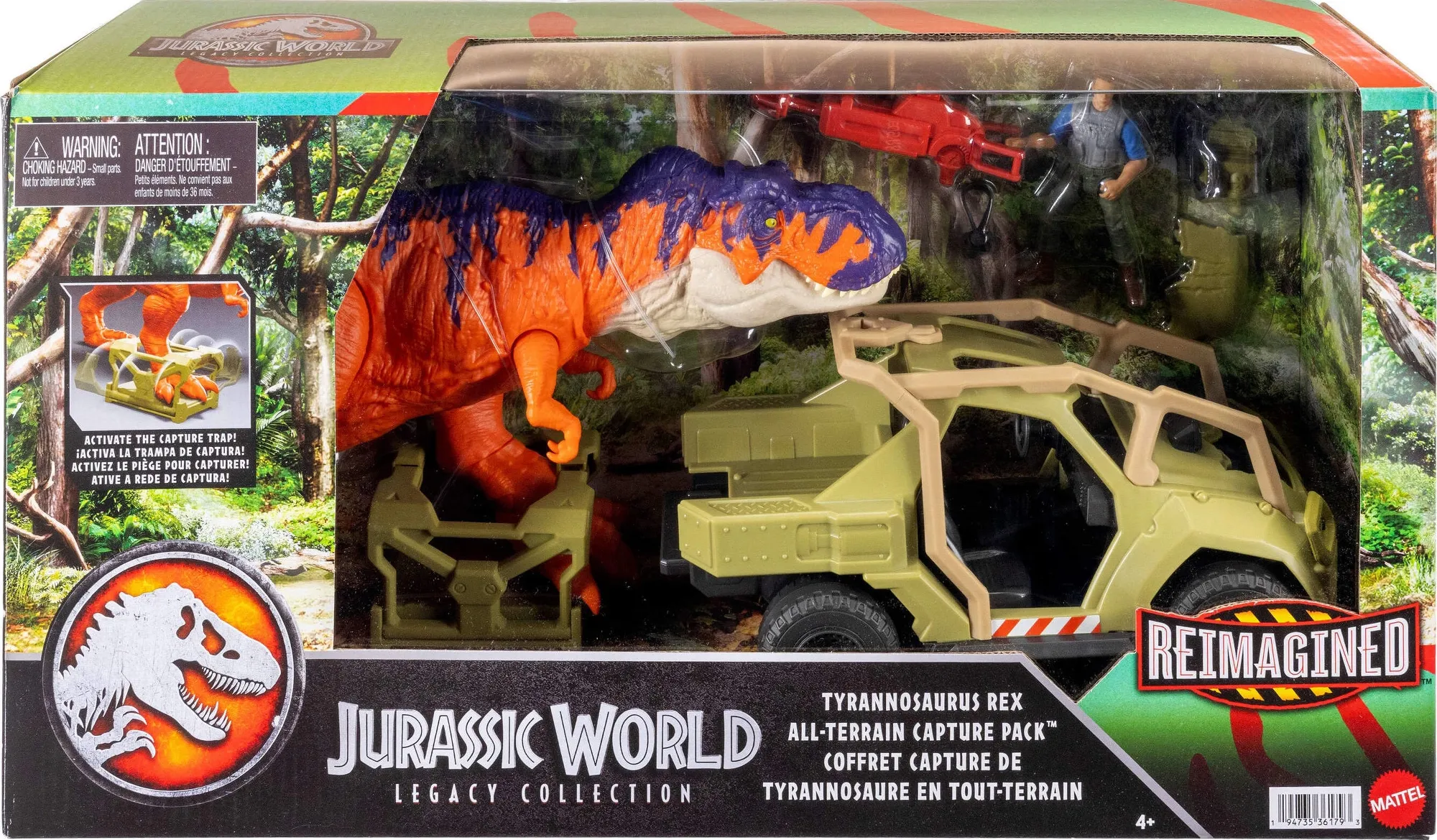 JurassicDNA.com Jurassic World Survival Tyrannosaurus Rex_Reimagined All Terrain Capture Pack