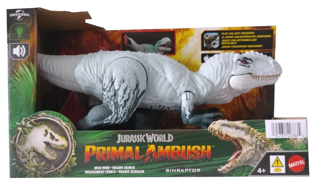 JurassicDNA.com Jurassic World Primal Ambush Sinraptor Wild Roar Box